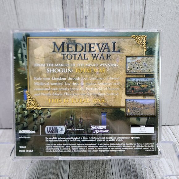 Vintage Medieval: Total War PC Video Game CD-ROM 2002 2 Disc Set - Picture 3 of 3